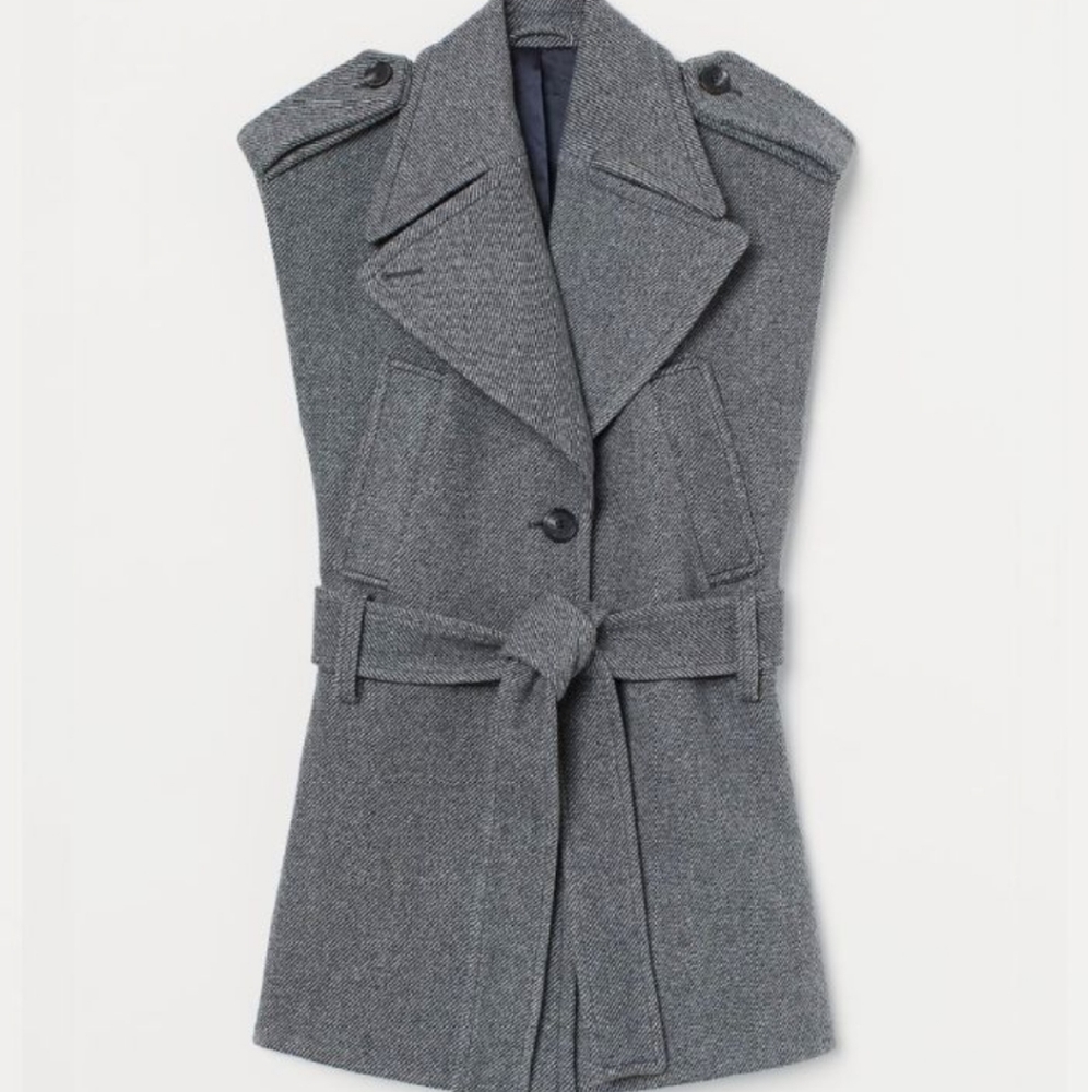 H&M 2020 studio aw collection wool vest NWT
